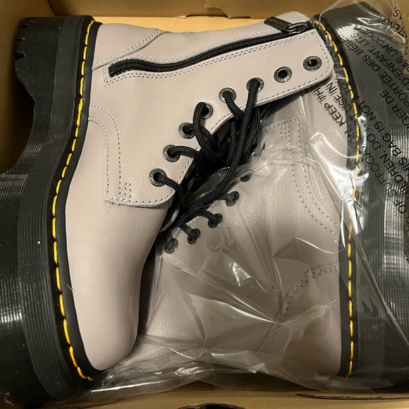 Jadon gray Pisa leather dr marten boots - Picture 3 of 6